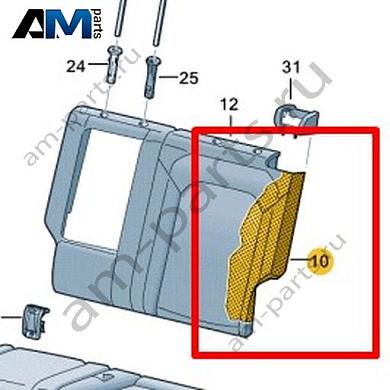 Наполнитель спинки Volkswagen id-Buzz 2023-2024 1T3885775HКупить наполнитель спинки 1T3885775H на Фольксваген id-Buzz 2023-2024- акция