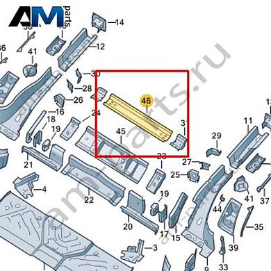 Траверса Volkswagen id3 2020-2024 1EA803173Купить траверсу 1EA803173 на Фольксваген id3 2020-2024- бесплатная доставка