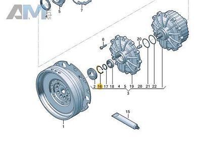 Стопорное кольцо 62 мм. 0CK141058 Audi Q5 (FY) 2017-2020 0CJ/0CK (7-АКП DSG)