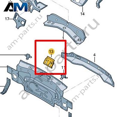 Усилитель несущей панели Volkswagen Jetta VII 2020-2024 17A813323Купить усилитель несущей панели 17A813323 на Фольксваген Джетта VII 2020-2024- выгодные цены