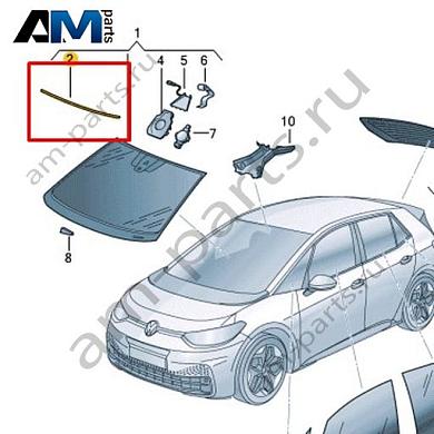Накладка Volkswagen id3 2020-2024 10A845132Купить накладку 10A845132 на Фольксваген id3 2020-2024- гарантия наличия