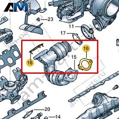 Уплотнитель VAG 057253117CКупить уплотнитель 057253117C на Фольксваген/Ауди/Шкоду на выгодных условиях