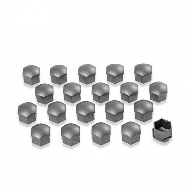 Колпачки колесных болтов (серебристо-зелёный) Шкода Карок 1Z0071215Z37