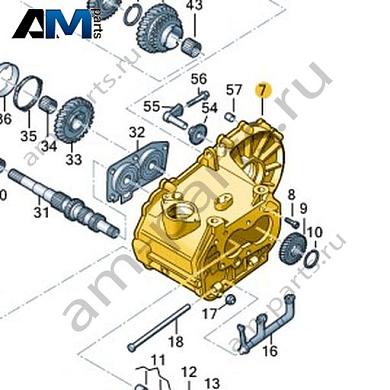 Картер коробки передач VAG 0DF301103AКупить картер коробки передач 0DF301103A для Фольксваген/Ауди/Шкода на выгодных условиях