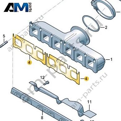 Уплотнитель VAG 07P253117Купить уплотнитель 07P253117 для Фольксваген/Ауди/Шкода- акция