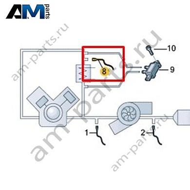Датчик температуры ОГ VAG 057906088APКупить датчик температуры ОГ 057906088AP Фольксваген/Ауди/Шкода- акция