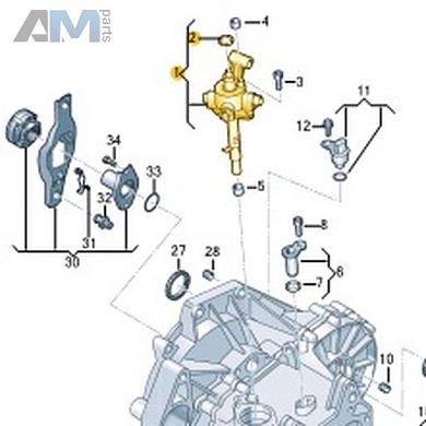 Механизм переключения VAG 02U301230GКупить механизм переключения 02U301230G Фольксваген/Ауди/Шкода- минимальная цена