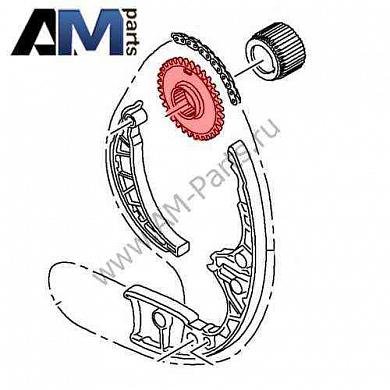Звездочка цепи Туарег (2011-2014) 3.0 TDI 059109569L