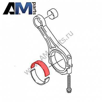 Вкладыш нижней головки шатуна (низ) Туарег (2011-2014) 3.0 TDI 059105701BBGLB