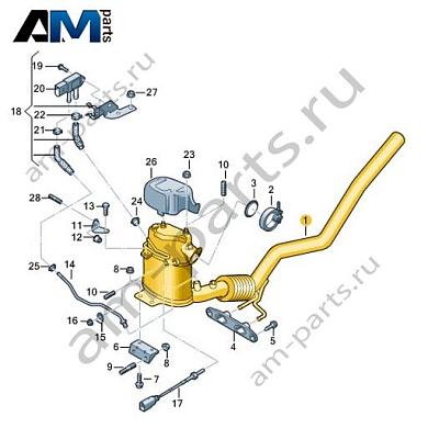 Труба выпуска ОГ с сажевым фильтром и нейтрализатором VAG 1K0254707LXКупить трубу выпуска ОГ с сажевым фильтром и нейтрализатором 1K0254707LX для Фольксваген/Ауди/Шкода- спец. Цена