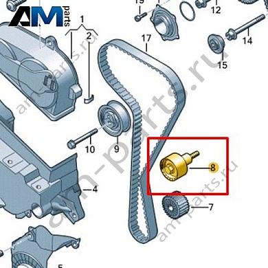 Направляющий ролик VAG 04E109244DКупить направляющий ролик 04E109244D на Фольксваген/Ауди/Шкоду- бесплатная доставка