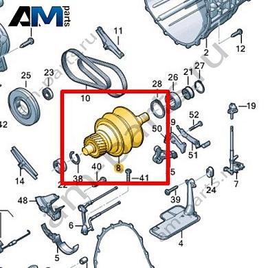 Ведомый вал VAG 0AW331101PКупить ведомый вал 0AW331101P Фольксваген/Ауди/Шкода- спец. Цена