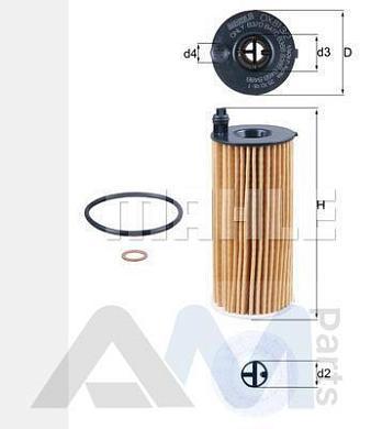 Масляный фильтр KNECHT (OX813/2D)  BMW X3 (G01) 25dX