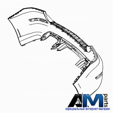 Бампер задний A20488582389999 Mercedes GLK X204 (2012-2015)