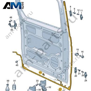 Уплотнитель сдвижной двери Volkswagen id-Buzz 2023-2024 1T3843785Купить уплотнитель сдвижной двери 1T3843785 Фольксваген id-Buzz 2023-2024- гарантия наличия