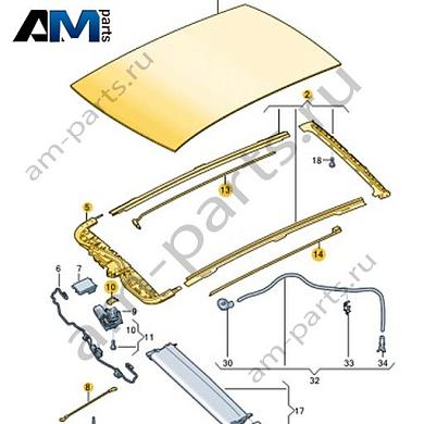 Панорамный подъемный люк с рамой Volkswagen id3 2020-2024 10A877045Купить панорамный подъемный люк с рамой 10A877045 на Фольксваген id3 2020-2024- гарантия наличия
