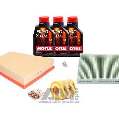 Набор для ТО-2 Skoda Rapid 1.2 MPI с маслом Motul 5W40