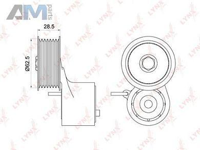 Натяжитель LYNX для Audi Q7 (4L) 2007-2015 3.0TFSI (272/333 л.с.) PT-3272