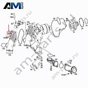 Патрубок ОЖ на термостат A1772000556 Mercedes GLE V167