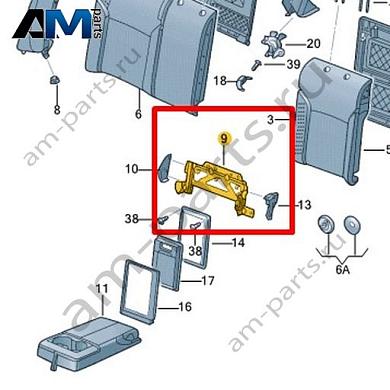 Держатель Volkswagen Jetta VII 2020-2024 17A885585Купить держатель 17A885585 для Фольксваген Джетта VII 2020-2024- акция