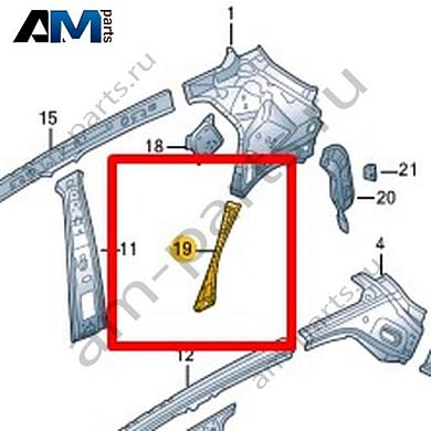 Боковина (внутренняя часть) Volkswagen T-Roc Cross 2019-2024 2GM810421BКупить боковину (внутреннюю часть) 2GM810421B Фольксваген Т-рок Кросс 2019-2024- бесплатная доставка
