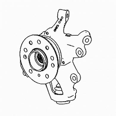 Кулак задний правый Mercedes ML W164 A1643501408