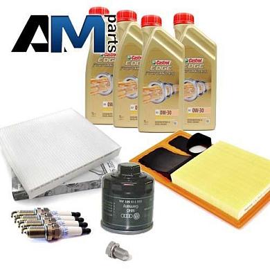 Комплект неоригинальных фильтров и моторное масло 5W40 для ТО-2/4 Фольксваген Поло 1.4 85 л.с.