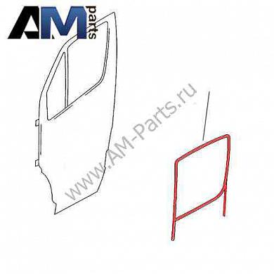 Направляющая стекла левая Crafter 2E0845261B