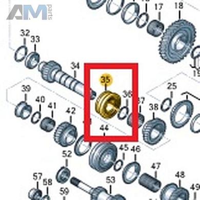 Ступица и муфта синхронизатора VAG 02M311759EКупить ступицу и муфту синхронизатора 02M311759E Фольксваген/Ауди/Шкода- минимальная цена