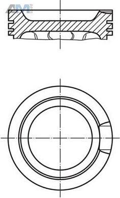 Комплект поршней MAHLE/KNECHT (0331600) для Volkswagen B5 (1997-2005) 1.8T
