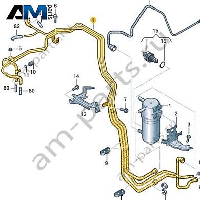 Топливопровод Volkswagen AMAROK 2017-2022 2H6130308AКупить топливопровод 2H6130308A на Фольксваген Амараок 2017-2022- спец. Цена