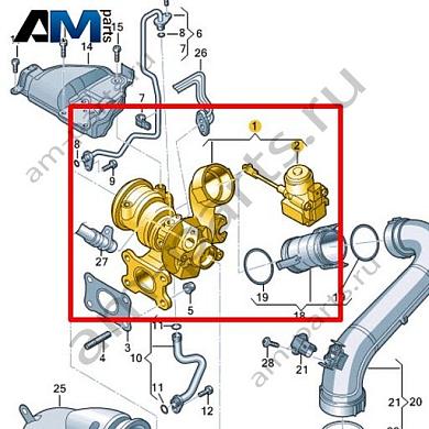 Выпускной коллектор с турбонагнетателем VAG 04E145713QКупить выпускной коллектор с турбонагнетателем 04E145713Q для Фольксваген/Ауди/Шкода- минимальная цена