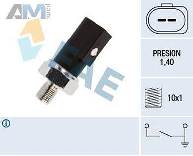 Датчик давления масла (12850) FAE для Volkswagen Passat CC (2008-2018)