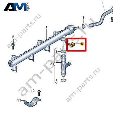 Зажим VAG 04E133047FКупить зажим 04E133047F на Фольксваген/Ауди/Шкоду- бесплатная доставка