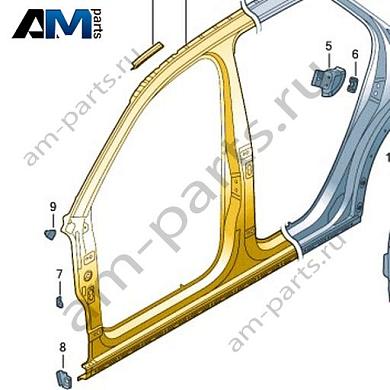 Отрезная деталь - стойка A с порогом Volkswagen T-Roc 2018-2024 2GA809836Купить отрезную деталь- стойку A с порогом 2GA809836 Фольксваген Т-рок 2018-2024- выгодные цены