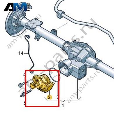 Муфта полного привода с блоком управления VAG 0CQ525554ACКупить муфту полного привода с блоком управления 0CQ525554AC на Фольксваген/Ауди/Шкоду по минимальной цене