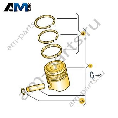 Поршень в сборе VAG 07L107065AGКупить поршень в сборе 07L107065AG на Фольксваген/Ауди/Шкоду по минимальной цене