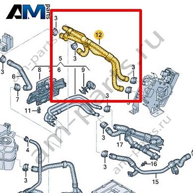 Шланг системы охлаждения Volkswagen id3 2020-2024 1EA121157KКупить шланг системы охлаждения 1EA121157K для Фольксваген id3 2020-2024 по минимальной цене