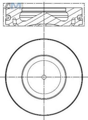 Поршень с кольцами (MAHLE/KNECHT) 081PI00100000 для BMW X3 E83 2006-2010 2.0d