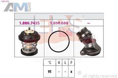 Термостат охлаждающей жидкости EPS (1880757K) для Skoda Yeti (2009-2018) 1.8TSI