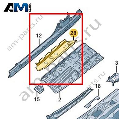 Усилитель пола Volkswagen T-Roc Cabrio 2020-2024 2GC801404Купить усилитель пола 2GC801404 Фольксваген Т-рок Кабриолет 2020-2024- гарантия наличия
