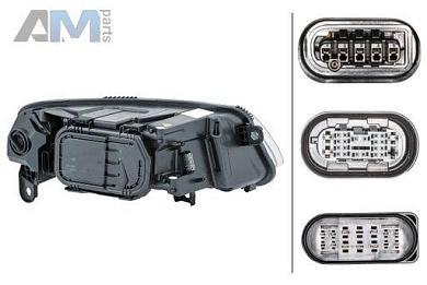 Адаптивная фара левая (1ZS009701111) HELLA для Audi A6 (С6) 2004-2011