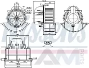 Вентилятор отопителя (87139) NISSENS для  Porsche Cayenne (2003-2006)