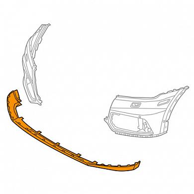 Спойлер бампера нижний на Audi Q5 (2017-2020) 80A807061BGRU