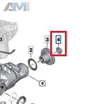 Самоконтрящаяся Гайка 31508838864 для BMW X4 (G02) 2018-2025