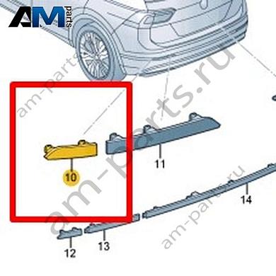 Световозвращатьель правый Volkswagen Taos 2021-2023 2GL945106Купить световозвращатьель правый 2GL945106 Фольксваген Таос 2021-2023- минимальная цена