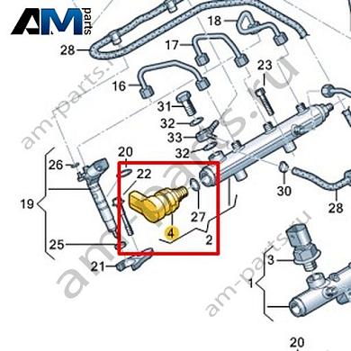 Клапан регулировки давления VAG 057130764APКупить клапан регулировки давления 057130764AP Фольксваген/Ауди/Шкода- минимальная цена