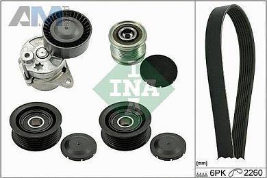 Комплект для замены ремня генератора (INA) 529011521 для Mb Sprinter (W909) 308CDI (109 л.с.)