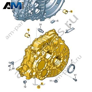Картер коробки передач VAG 0A5301021MКупить картер коробки передач 0A5301021M для Фольксваген/Ауди/Шкода по минимальной цене