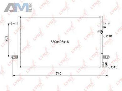 Конденсатор (радиатор кондиционера) RC0132 (LYNXauto) для автомобилей VAGКупить конденсатор (радиатор кондиционера) RC0132 производства LYNXauto для Фольксваген/Ауди/Шкода с доставкой точно в срок